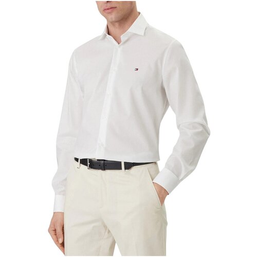 Tommy Hilfiger Srajce z dolgimi rokavi MW0MW43122 Bela Slike