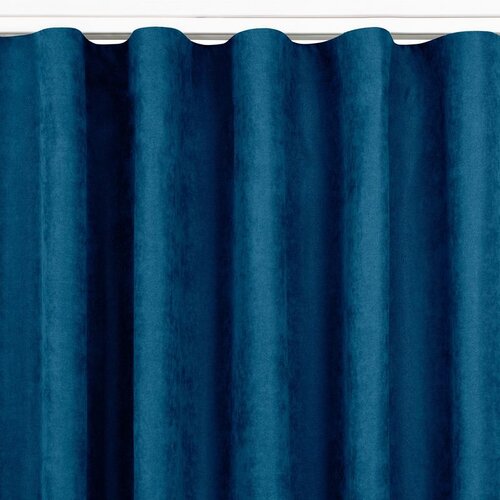  Curtain MILANA color indigo style classic transparent wave tape 7 cm chenille 560x300 HOMEDE Cene