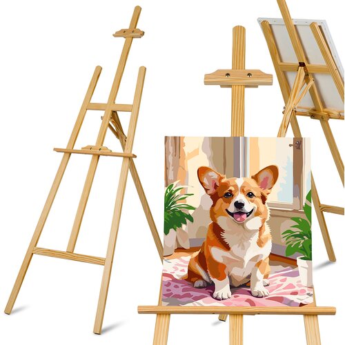 Massido MS-989 175cm Wooden Easel for Artists - Perfect for Painting and Sketching, (21740214) Cene