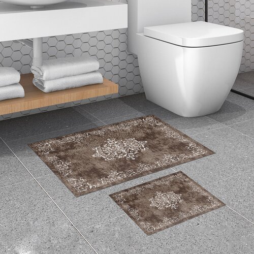 Hanah home set 2 prostirke za kupatilo Braon Cene