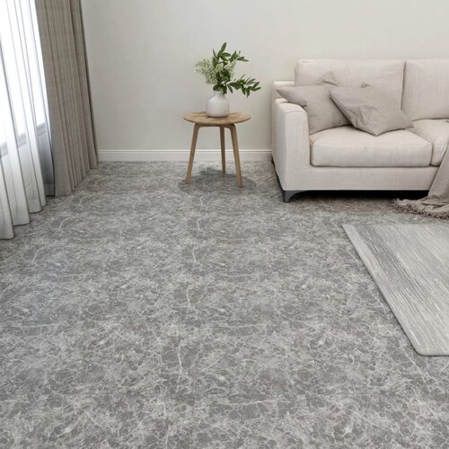 VidaXL Samoljepljive podne obloge 55 kom PVC 5,11 m&amp;sup2; siva boja betona Slike