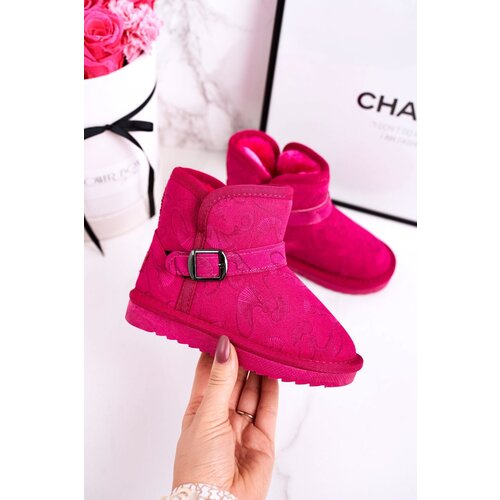 Boto Children's Snow Boots With Fur Fuchsia Kawai Cene