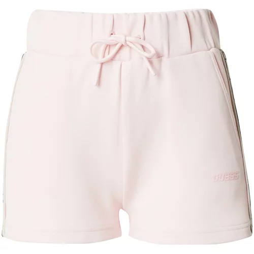 Guess Sportske hlače 'BRITNEY' bež / roza / crna / bijela