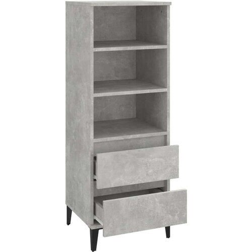  Visoka komoda boja betona 40 x 36 x 110 cm konstruirano drvo Slike