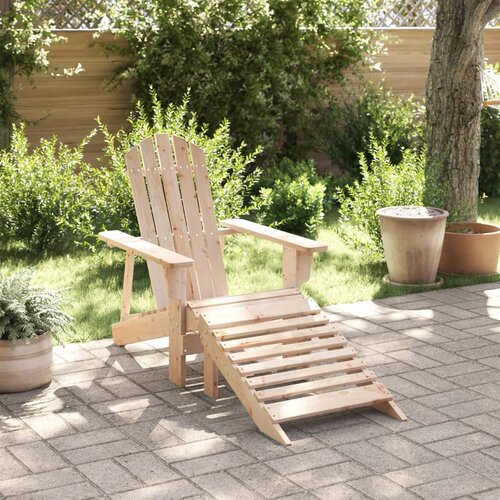vidaXL Stol adirondack s taburejem les jelke Cene