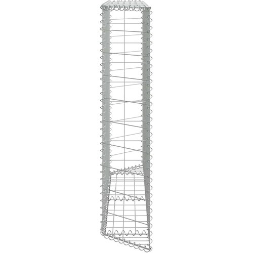  Trapezna gabionska gredica od pocinčanog čelika 150x20x100 cm Slike