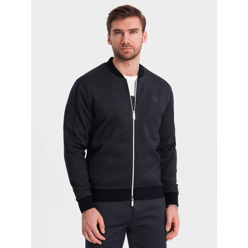 Ombre Men's jacquard knit jacket + shorts set Cene