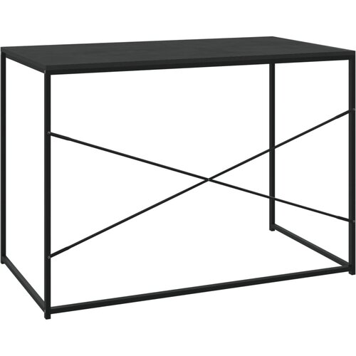  Stol za računalo crni 110 x 60 x 70 cm konstruirano drvo Slike