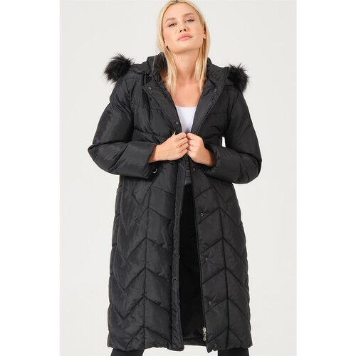 Dewberry Z6751 LADY COAT-BLACK Slike