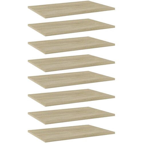 Police za knjige 8 kom boja hrasta sonome 60x40x1,5 cm iverica Slike