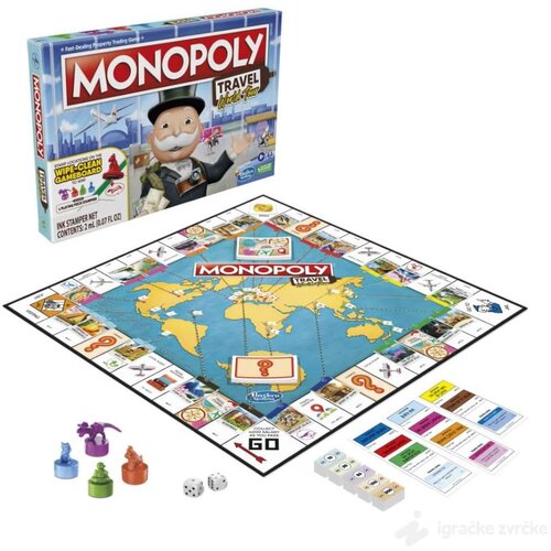 RAZNO MONOPOLY Travel World Tour igra Cene