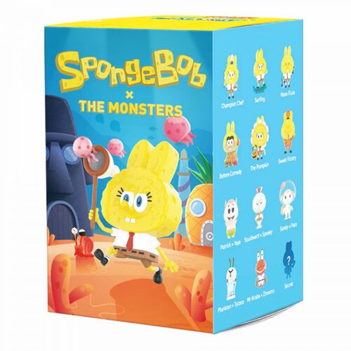 Pop Mart the monsters x spongebob series blind box (single) Slike