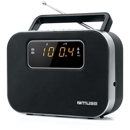 Muse Tranzistor M-081 R, črn Slike