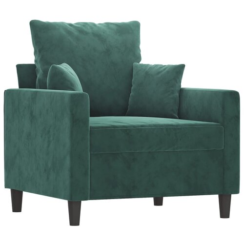  3-dijelni set sofa s jastucima tamnozeleni bar&amp;scaron;unasti Slike