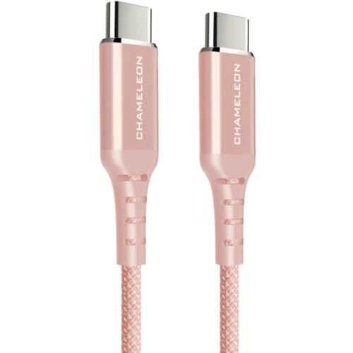 Chameleon Podatkovni polnilni kabel USB-C na USB-C, 3.1, 65W, 1m, Roza Cene