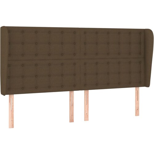 Maison Chic Vzglavna omarica - Nočna omarica - Posteljna omarica z u&scaron;esi temno rjavo 203x23x118/128 cm blago, (21712931) Cene