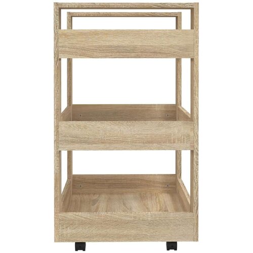 VidaXL Kuhinjska kolica boja hrasta 60 x 45 x 80 cm konstruirano drvo Slike