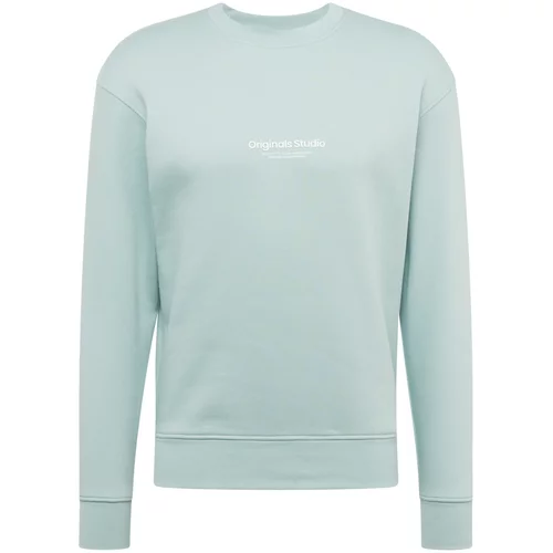 Jack & Jones Sweater majica 'VESTERBRO' menta / bijela