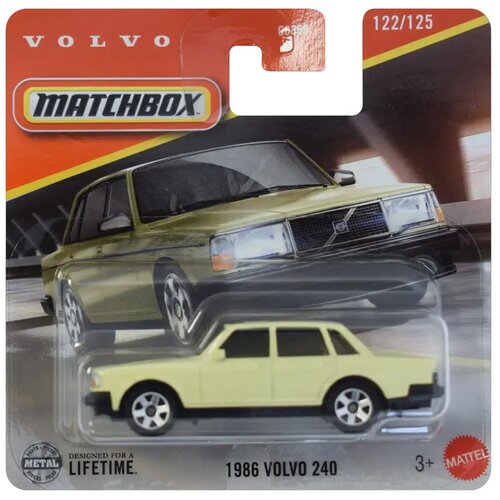 Mattel matchbox: 1986 volvo 240 žuti autić 1/64 - Cene