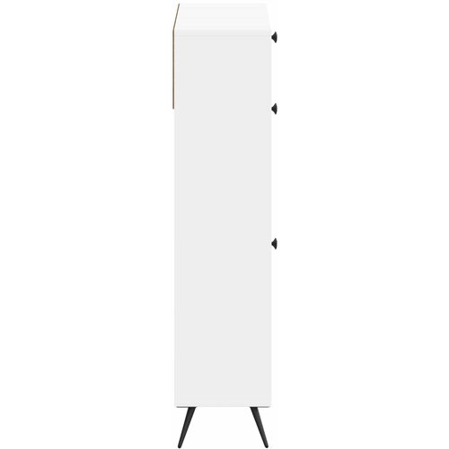  Ormar za cipele BREDA 78 x 24 x 103 cm Konstruirano drvo Bijela Slike
