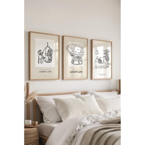 WALLXPERT Č-300547 - 3040 set dekorativnih slika u vi&scaron;e boja (3 komada) Cene