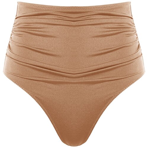 Trendyol Mink Corset High Waist Bikini Bottom Slike