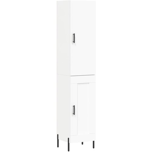 Maison Chic Visoka omara - Komoda - Predalnik bela 34,5x34x180 cm inženirski les, (21719928) Cene