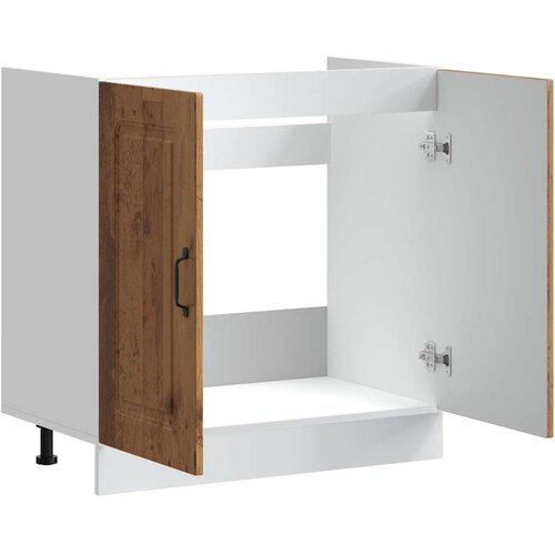  Donji ormarić za sudoper Kalmar boja drva 80x46x81,5 cm drveni Slike