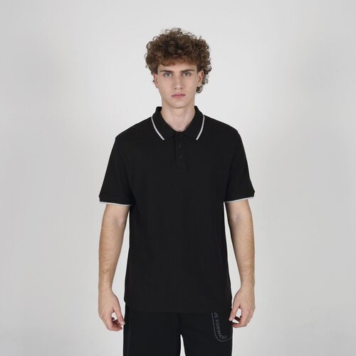 Slazenger mu&amp;scaron;ka majica kratkih rukava regis m, polo kragna, crna Slike