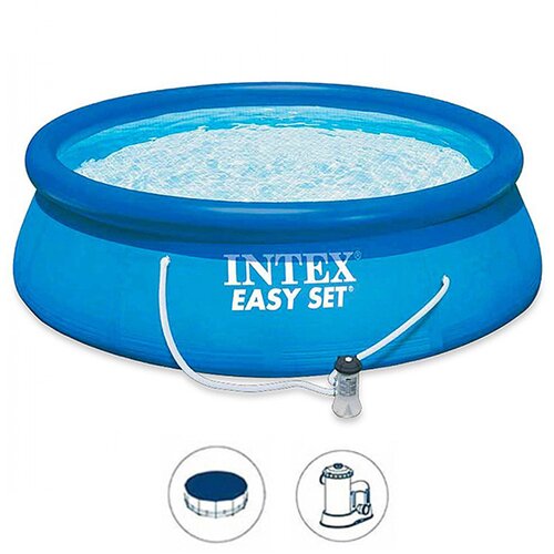 Intex porodični bazen za dvorište sa pumpom i prekrivačem 28132NP/28022 Cene