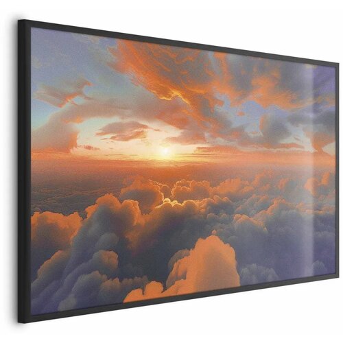  Plakat When Dawn Tickles the Clouds: A Color Show on the Morning Sky 30x21 Crni okvir Cijene