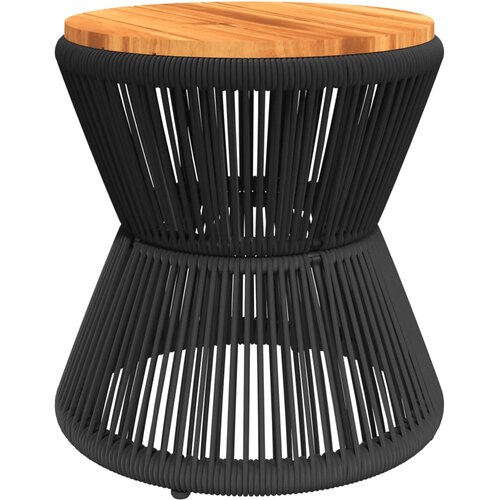 Maison Chic Stolić sa žičanom bazom crni &Oslash; 45 x 44 cm masivno drvo bagrema Cijene