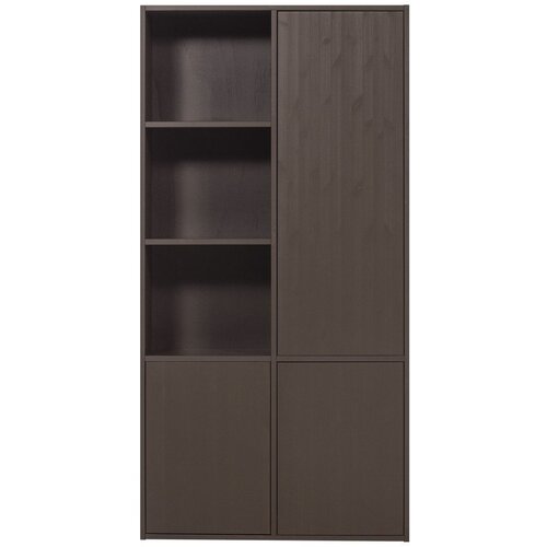 WOOOD Tamno smeđa modularna škrinja za pohranu od masivnog bora 108x215 cm Meggy – Cene