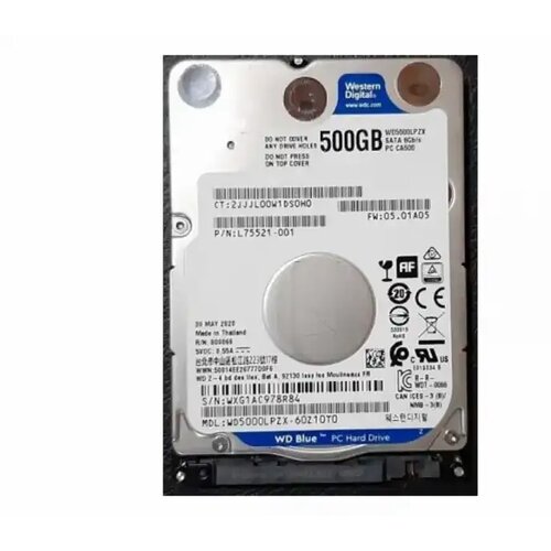 Western Digital hard disk 2 5 SATA3 caviar 500GB WD5000LPZX blue Slike