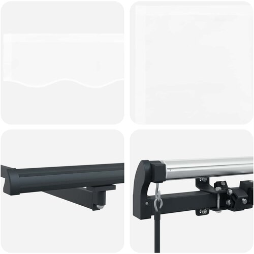  Skrovita tenda Bijelo 500 &amp;times; 350 cm Poliester i čelik Slike