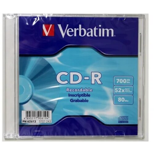  CD-R VERBATIM 700MB 52X EXTRA PRO.SLIM CASE Cene