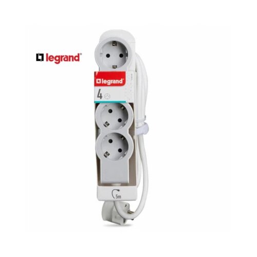 Legrand 694569 produžni blok 4X2P+E 5M (bela/s.siva) Slike