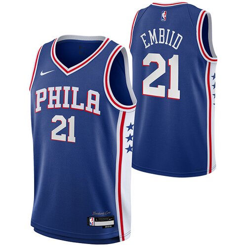 Nike Joel Embiid 21 Philadelphia 76ers Icon Edition Swingman dres za dječake Slike