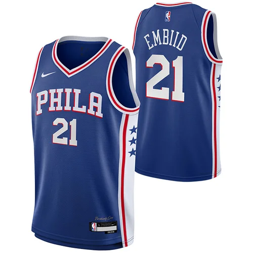 Nike Joel Embiid 21 Philadelphia 76ers Icon Edition Swingman otroški dres