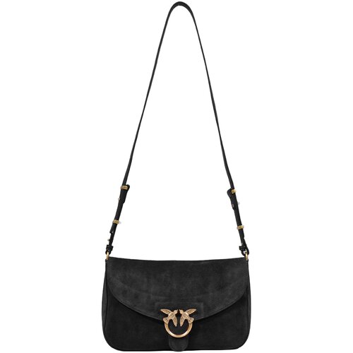 Pinko Torbe LOVE SATCHEL CLASSIC SUEDE 107655 A0F6 Črna Slike