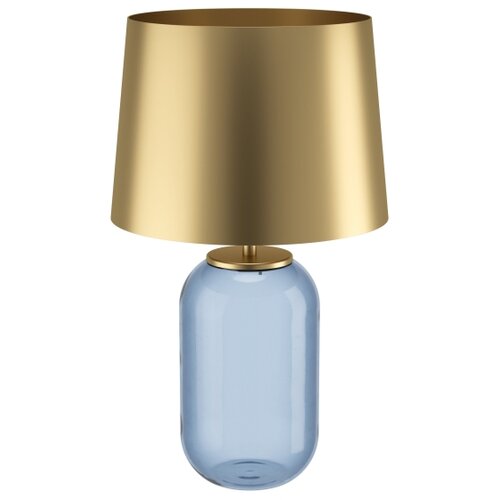 Eglo 390064 - Stona lampa CUITE 1xE27/40W/230V zlatna/plava Slike