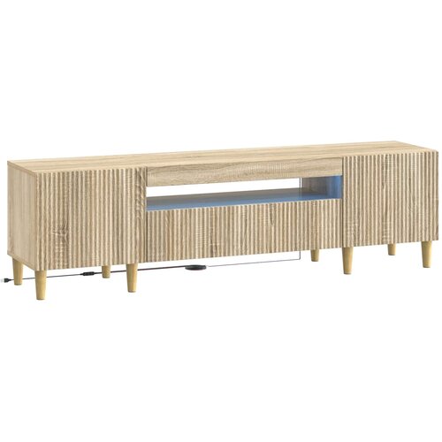  LED TV kabinet Hrast sonoma Konstruirano drvo Slike