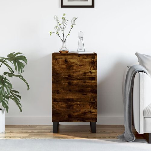 VidaXL Komoda dimljeni hrast 40x35x70 cm inženirski les Slike