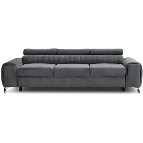 ELTAP Tamno siva baršunasti sklopiva sofa 261 cm Laurence – Cijene