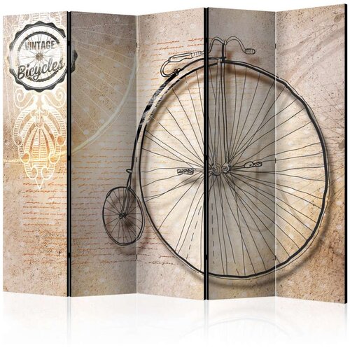  Paravan u 5 dijelova - Vintage bicycles - sepia II [Room Dividers] 225x172 Slike
