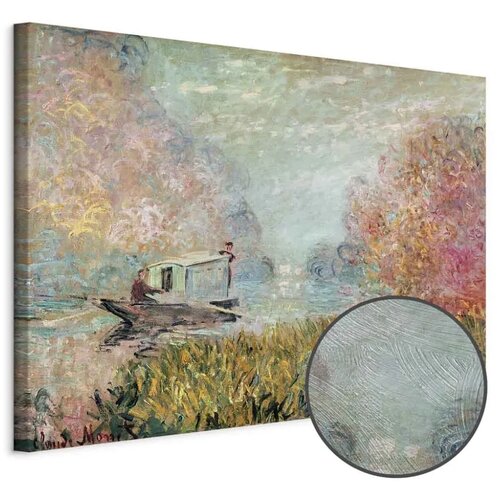  Slika - Claude Monet – Boat on the Seine 60x40 Premium Print Cene