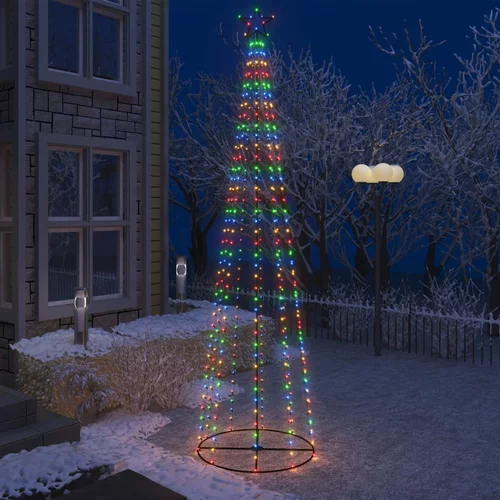  Stožasto božićno drvce s 400 šarenih LED žarulja 100 x 360 cm
