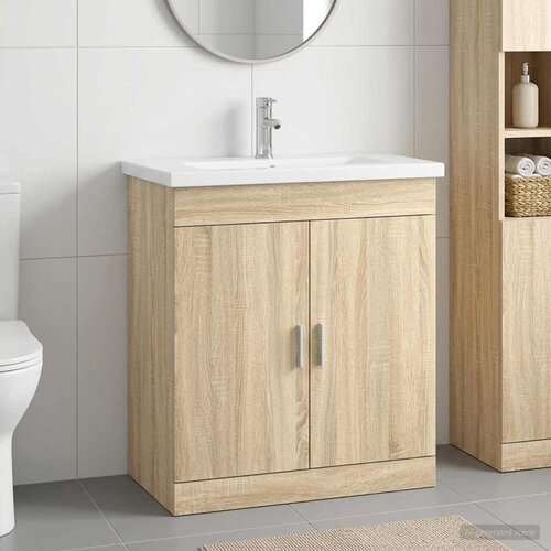  Set namještaja za kupaonicu Hrast sonoma 81 x 40 x 84,5 cm Cene