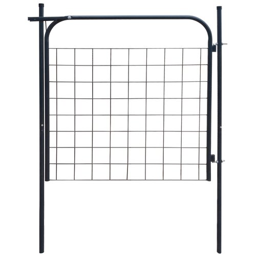 vidaXL Vrata za vrtno ograjo 100x100 cm antracitne barve, (20765989) Cene