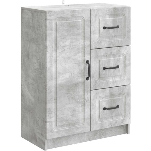  Kreveta Betonska siva 66 x 34,5 x 87 cm Konstruirano drvo Slike